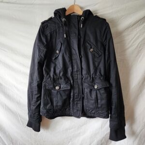 Aeropostale Black Anorak/Parka